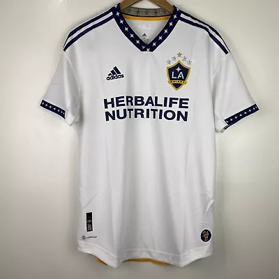 Adidas LA Galaxy 22/23 Home Soccer Authentic Jersey Men’s Sz XL White $130 NWT • $69.97