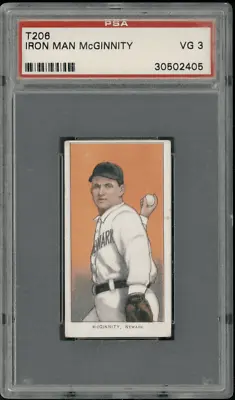 1910 T206 Iron Man McGinnity Sweet Caporal 350 PSA 3 Color Variation • $804.99