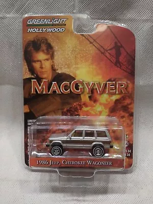 Greenlight Hollywood MacGyver 1986 Jeep Cherokee Wagoneer. Siver Color Sealed • $24.99