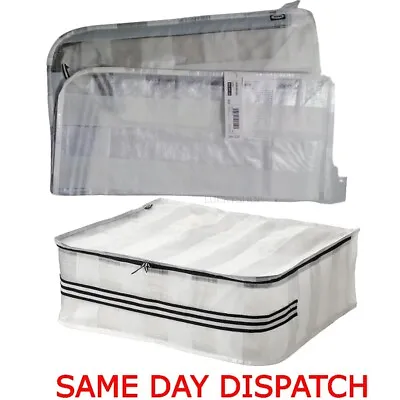 IKEA GORSNYGG Foldable Underbed Clothes Storage Bags Ziped Organizer Wardrobe • £7.50