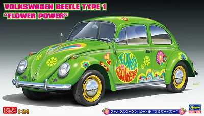 Hasegawa 1/24 Volkswagen Beetle Type 1 'Flower Power' • $29.39