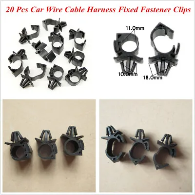 20 Pcs Plastic Car Oil Pipe Beam Line Clips Wiring Harness Wrap Cable Fastener • $13.49