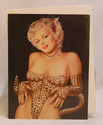 NEW 1981 Olivia De Berardinis JB-144-100 Marilyn Monroe Cheetah Greeting Card • $9.99