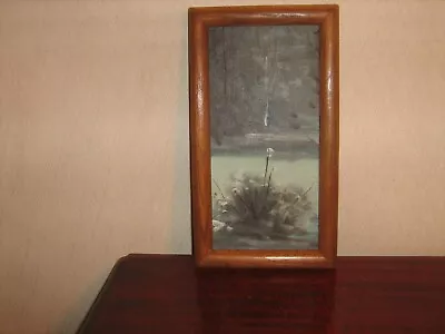 $21.99 • Buy Vintage Picture Frame  With Oil Painting On Board