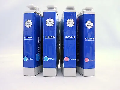 4PK T0785 LC T0786 LM Ink Cartridge For Epson Stylus RX680 RX595 RX580 R380 R280 • $12