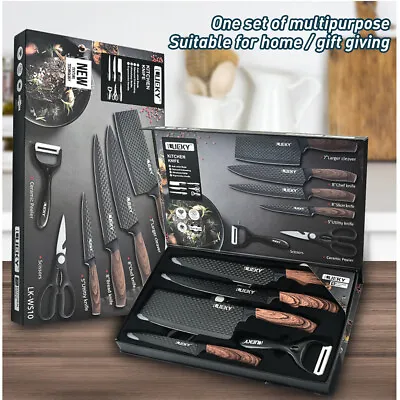 Juego De Cuchillos Para Cocina Acero Japoneses Profesional Chef 6 Piezas Set USA • $39.99