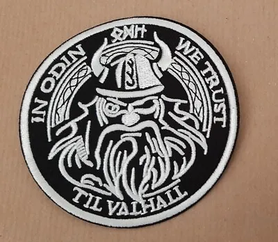 In Odin We Trust Sew Or Iron On Patch Viking Pagan Norse God Badge Applique W • £1.95