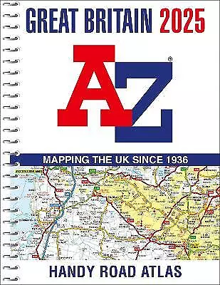 Great Britain A-Z Handy Road Atlas 2025 (A5 Spiral) - 9780008652937 • £9.25