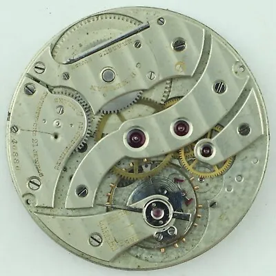 Antique 38.5mm C.H. Meylan 21 J Pocket Watch Movement Thin High Grade For Parts • $200