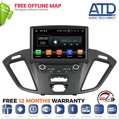 7  Android 10.0 DAB Sat Nav GPS Stereo WiFi Bluetooth Radio Ford Transit Custom • £499.99