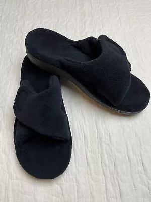 Vionic Size 10 Relax Lounge Slippers Support House Shoes Black • $26.87