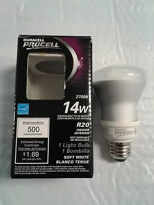 Duracell 14W R20 Soft White Indoor 500 Lumens Light Bulb • $7.59