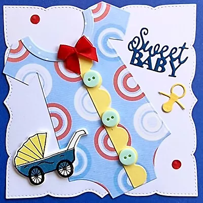 Handmade Card Topper Baby Boy New By Jay • £1.95