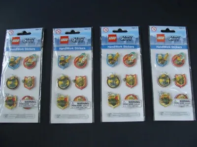 New LEGO City Fireman Set Of 4 Packages Handiwork Stickers Party Favors Puffy • $10.49