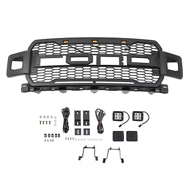 Front Grille Light Fits For F250 F350 F450 F550 Super Duty 2017-19 Raptor Style • $199.20