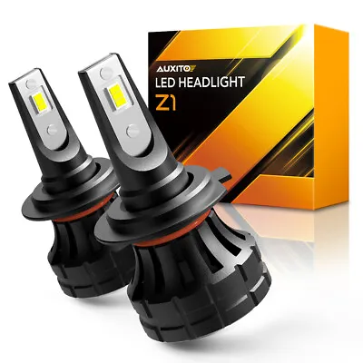 AUXITO LED H7 Headlight Low Beam Bulb Kit 6000K High Power Canbus 140W Z1-Plus • $23.59