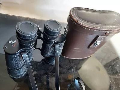 Antique Birks  Binoculars 7 X 35 Coated W/ Leather Case Vintage  • $29