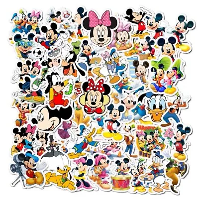 50 Mickey Minnie Mouse Donald Duck Stickers Cartoon Decals Graffti Scrapbook Art • £4.95