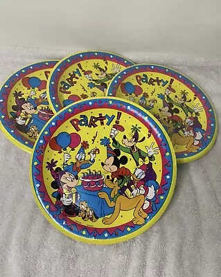 Vintage Mickey Mouse Party Plates New! • $17