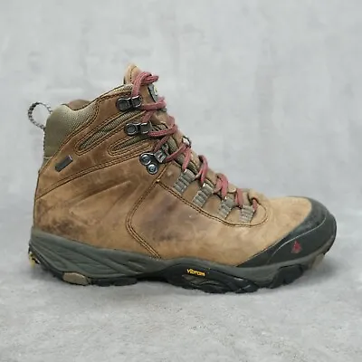 Vasque Taku Boots Mens 9M Brown Leather Hiking Mid Top Waterproof  7404 • $24.95