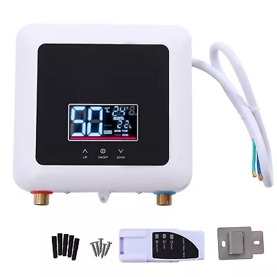 110V Instant Hot Water Heater Tankless Electric Hot Water Boiler +Remote 5500W  • $63.66