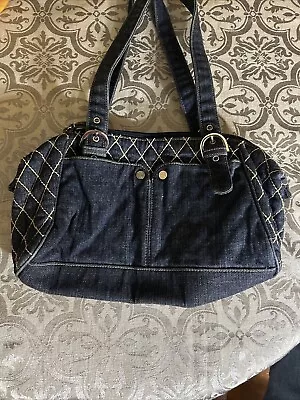 Vera Bradley Denim Quilted Stitched Double Handle Shoulder Bag • $21.99