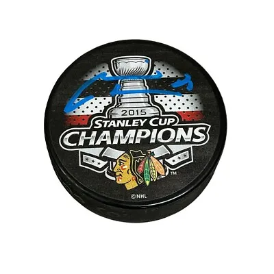 MARIAN HOSSA Signed 2015 Stanley Cup Champions Puck - Chicago Blackhawks • $79.99
