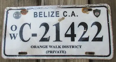 ORANGE WALK BELIZE Expired 2016 Series Plexiglass License Plate - C-21422 • $29.99