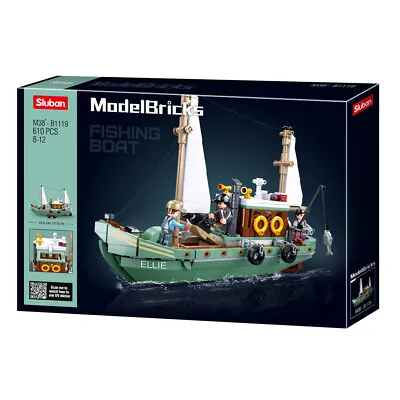 Sluban M38-B1119 Model Bricks | Fishing Boat 610 Pieces *NEW* • £34.37