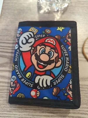 Nintendo Super Mario Trifold Wallet Blue • $15