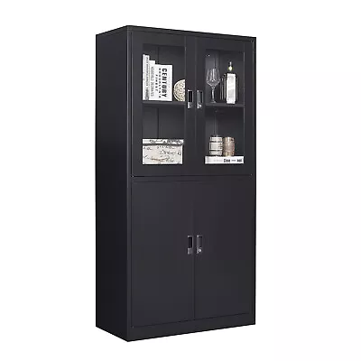 Metal Steel Kitchen Pantry File Cabinet Storage Cupboard With Adjustable Shelves • $229.99