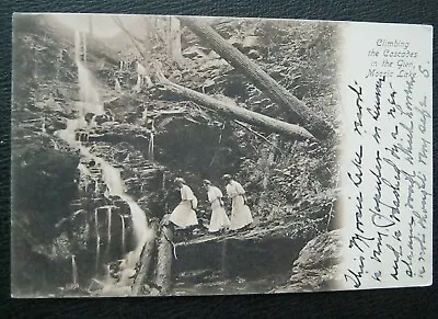 Climbing The Cascades In The Glen Moosic Lake Lackawanna County PA 1908 • $7.20