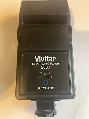 Vivitar Electronic Flash 2000 Shoe Mount Tilt Automatic • $12