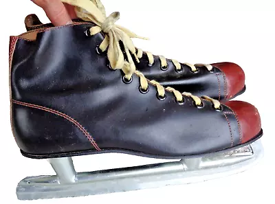 Vintage Mc Inc. Canada Mens Ice Skates Size 12 Sheffield Steel • $14.99