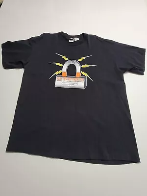 VTG 90s ACME Instant Magnetism Warner Bros Looney Tunes Black T Shirt 2XL XXL • $37.95