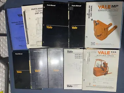 Lot # 4 - Ten Fork Truck Repair Parts & Service Manuals Books Yale Forklifts & • $79.95