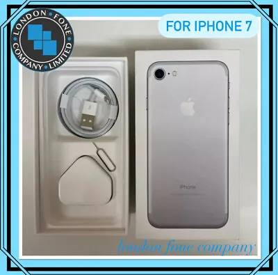 £14 • Buy Empty Used Box For Apple IPhone 7 Silver 32Gb Used Box Only + Accessories 