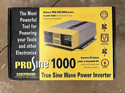 Statpower Prosine 1000 GFCI 12V True Sine Wave Inverter For Marine RV Solar • $450