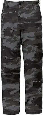 Tactical BDU Pants Camo Cargo Uniform 6 Pocket Camouflage Military Army Fatigues • $39.99