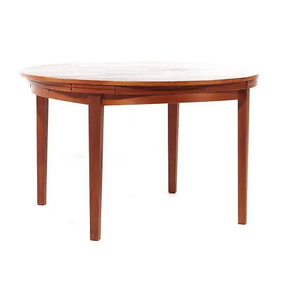 Dyrlund Mid Century Danish Teak Lotus Expanding Dining Table • $5347