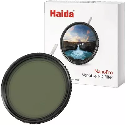 Haida 58mm NanoPro Variable Neutral Density 1.2 To 2.7 Filter (4 To 9-Stop) • $54.90