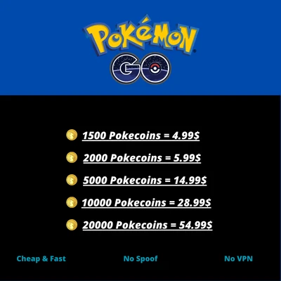 $5.99 • Buy Go Pokémon Coins - 1500-20000 Pokécoins IOS/Android Cheap  Read Description