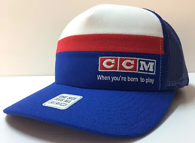 $24.99 • Buy CCM Hockey Retro USA Meshback Mesh Trucker Adjustable Snapback Cap Hat 