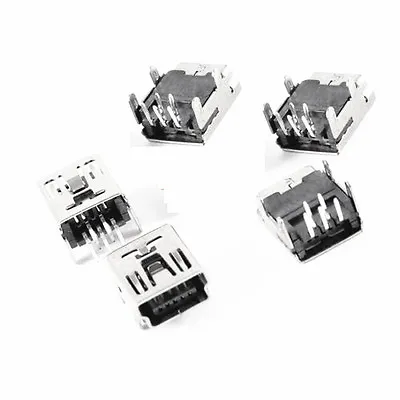 10Pcs Mini USB Type B 5-Pin Female Socket Right Angle DIP Jack Connector  • $1.98