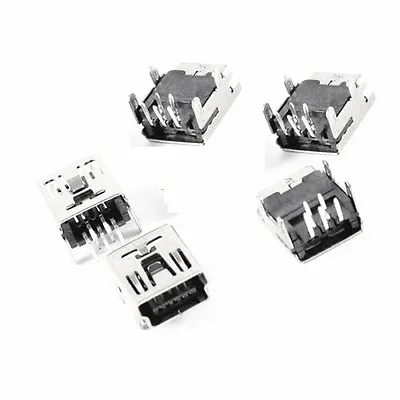 20Pcs Mini USB Type B 5-Pin Female Socket Right Angle DIP Jack Connector  • $1.28
