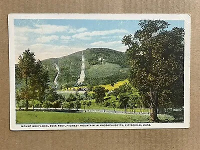 Postcard Pittsfield MA Massachusetts Mt. Mount Greylock Scenic Mountain Vintage • $4.99