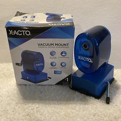 X-Acto Blue Vacuum Mount Manual Pencil Sharpener New • $9.99