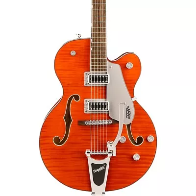 Gretsch G5427T Electromatic HB Flame Top Bigsby LE Guitar Orange 19788112608  RF • $611.99