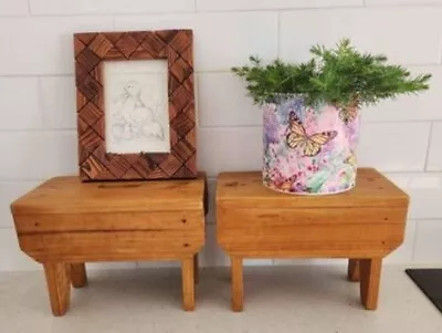 2 Vintage Tasmanian Wooden Milking Stools • $75