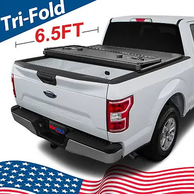 FRP Hard Tri-Fold Bed Cover Tonneau Cover For 2015-2024 Ford F150 6.5FT Truck • $419.99